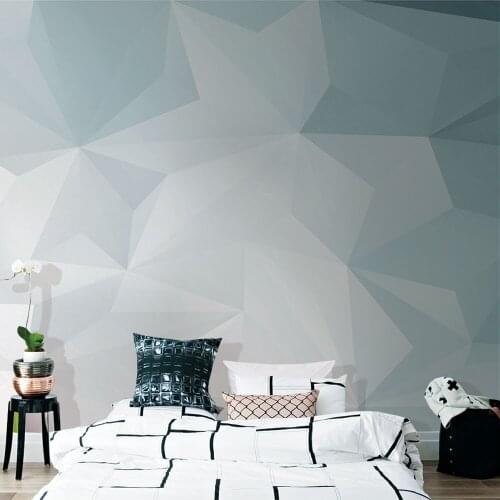 Custom 3D wallpaper modern minimalist Nordic geometric wall - high-grade waterproof material