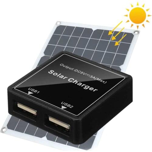 Solar Charger 5 V 3A Dual USB Output Solar Regulator Controller of Solar Panel Charging for iPhone Samsung Huawei Xiaomi OPPO