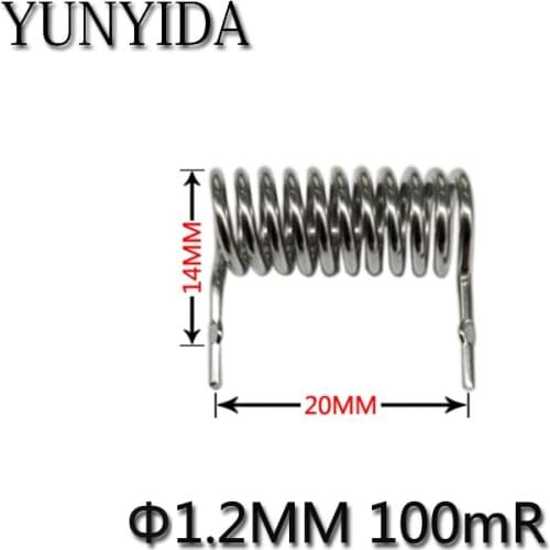 01-03 Constantan resistance / sampling resistor 0.1R 100 milliohms / pitch 20MM / 1.2MM diameter 10pcs