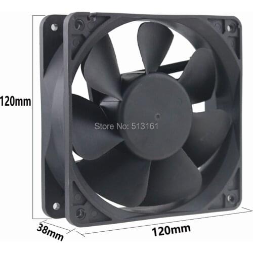 Gdstime DC 12V 0.5A 12038 120x120x38mm 12cm 120mm Ventilateur Cooler Cooling Fan PC Computer Case Fan