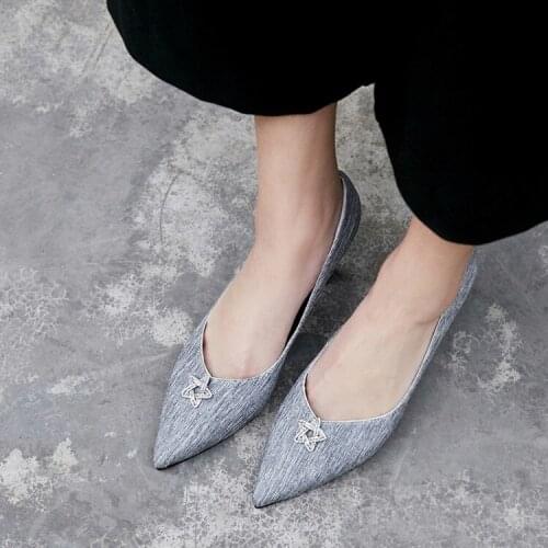 Big Size ladies high heels women shoes woman pumps Shallow mouth Fine-heeled high-heeled single shoes