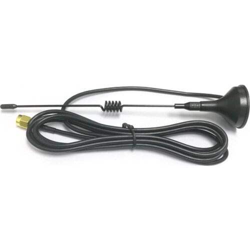 1PC 2.4Ghz 3dbi wifi antenna sucker with magnetic base 1.5m extension cable SMA connector for wireless router