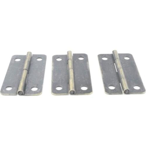 2Pcs Antique Bronze Cabinet Hinges Furniture Accessories Drawer Hinges for Jewelry Boxes Furniture Fittings for Cabinet 38x19mm