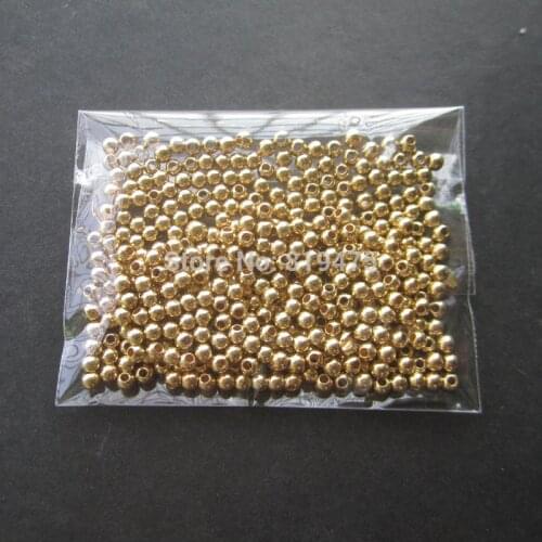 2mm 3mm 4mm Gold Spacer Beads, Spacer acrylic beads For ChunkyJewellery