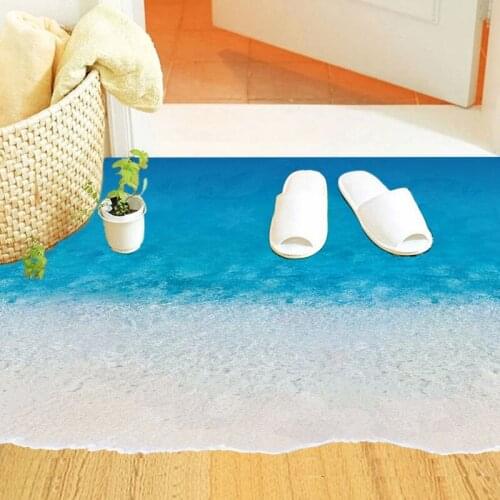 3D Sea Beach Floor Removable DIY Art Sticker Floor Decor Decals