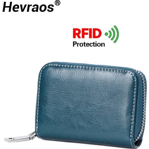 Rfid Brand Wallet Womens Wallet ID Bank Card Holder NFC Blocking Reader Lock High Quality Purse Coin Holders Men Wallets Unisex