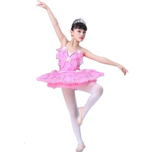 Children Ballet Small Swan Show Serve Thick And Disorderly Skirt Camisole Swan Lake Tutu Yarn Skirt Girl Performance Serve