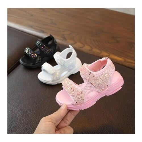 New Fashion Summer Sandals Toddler Girls Shoes Children Sandals Girls Princess Soft Shoes Kids