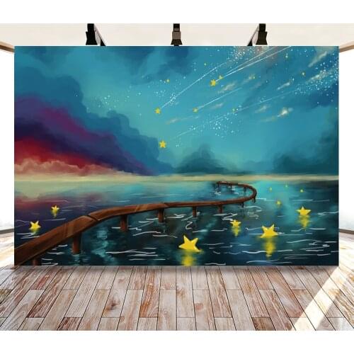 Yeele Cartoon Photocall Cloud Meteor Star River Photography Backdrop Personalized Photographic Backgrounds For Photo Studio