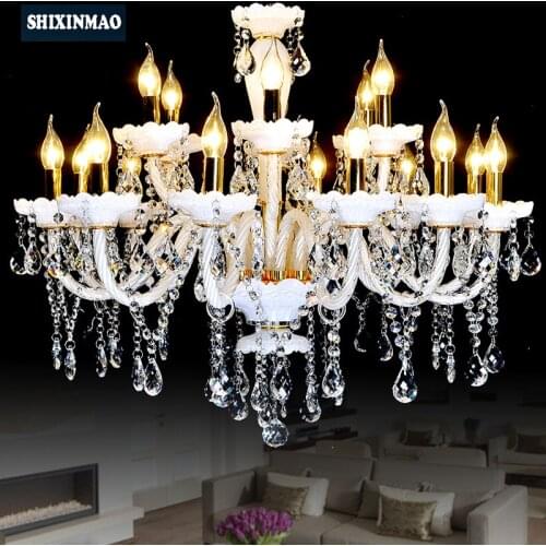 SHIXNIMAO Crystal lamp free shipping Luxury white Crystal Chandelier Modern Design Crystal lamp