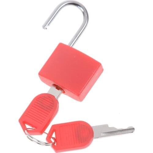 Hot sale Best Price New 6 colors Small Mini Strong Steel Padlock Travel Tiny Suitcase Lock with 2 Keys