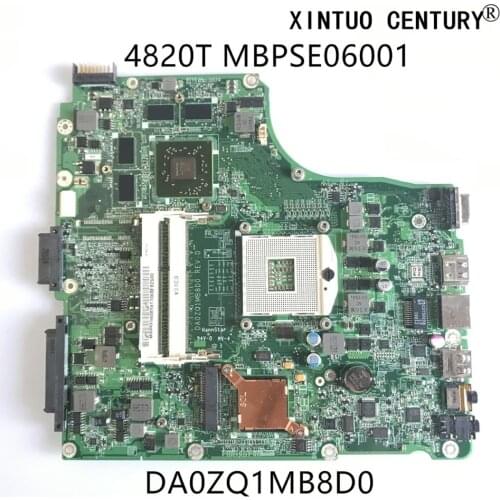 MBPSE06001 For Acer Aspire 4820 4820T Laptop Motherboard DA0ZQ1MB8D0 Notebook Mainboard 216-0772000 DDR3 100% tested working