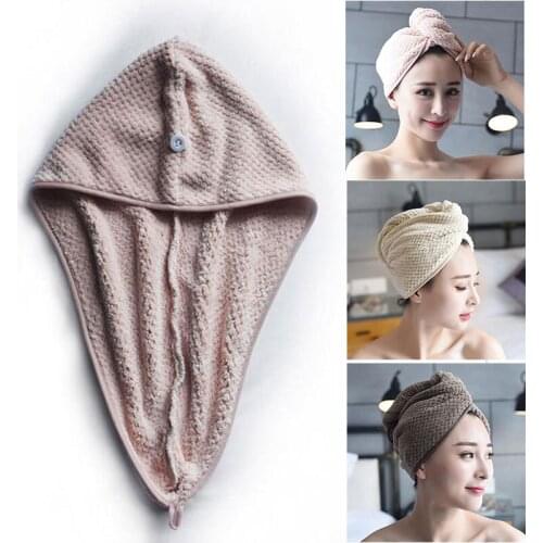 Microfiber Bath Towel Hair Dry Quick Drying Lady Bath Towel Soft Shower For Woman Turban Head Wrap Bathing Tools