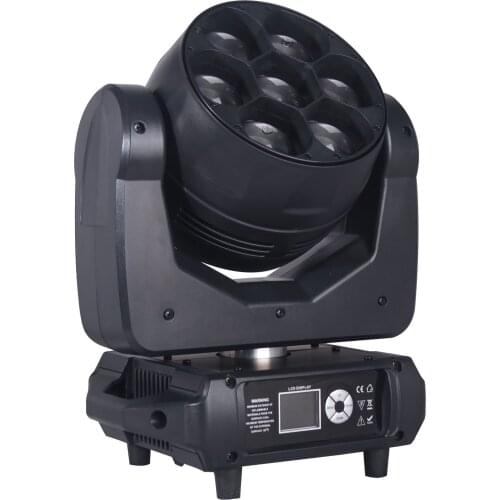 New 7*40W Zoom RGBW 4IN1 LED Moving Head Beam Light Stage Lights DJ Lighting For Event Party Club