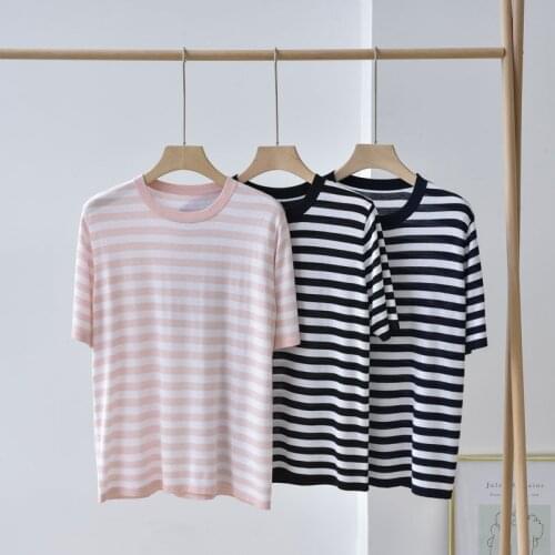 Женские полосатые футболки RUANDAI China At AliExpress