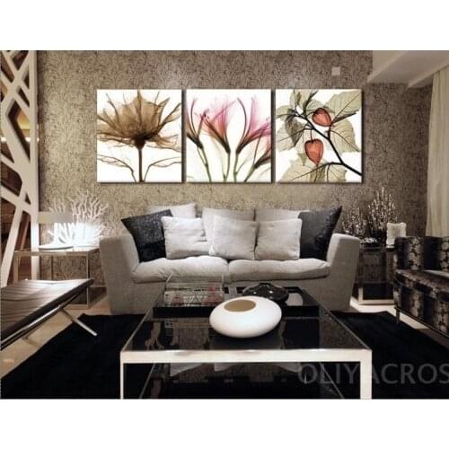 Embroidery Package 3 Sets (1 lot=3 Sets) 5-15Business Days Cross Stitch Triplet Romantic Purple Pink Gray Flower