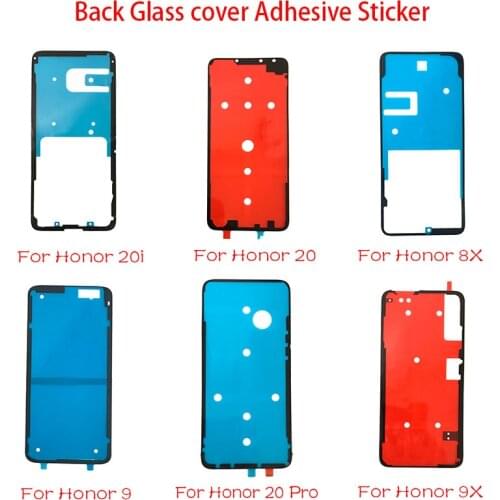 Back Glass cover Adhesive Sticker Stickers glue For Huawei Honor 9 10 8X 9X 20 20i Nova 3 4 P30 Pro P10 P20 Lite