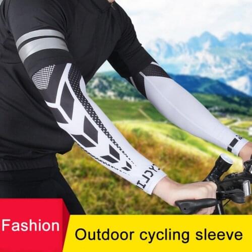 1 Pair Cycling Arm Sleeve Summer Running Arm Warmer Sports Basketball Arm Compression Sleeve Sunscreen UV Protection Arm Cover
