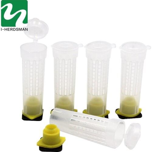 30 Pcs Beekeeping Queen Cages Prevent Bee Cage Cell Cupkit Plastic Bee Cell Cups Bee Beekeeping Tools Equipment Wholesale