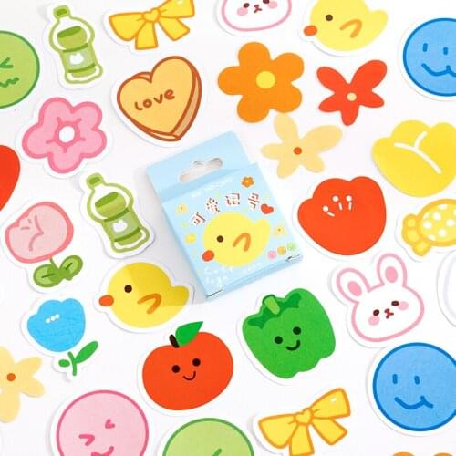 46 pcs/box Cute sign Decorative Paper Sticker Decoration Diy Album Diary Scrapbooking Label Sticker Kawaii Stationery