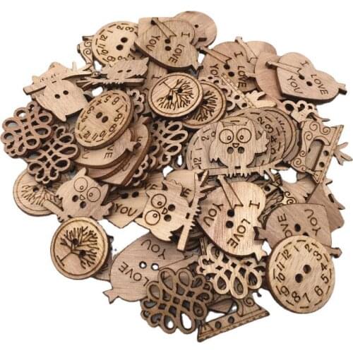 50 Pcs Wooden Embellishment Hollow Cutout Owl Shapes Crafts for Card Making Scrapbooking DIY Wood Art Wedding Decorations