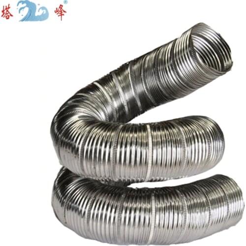 50cm length 304 stainless steel duct Ventilation kitchen lampblack industrial heat gas steam gas suction exhaust pipe 4'-6