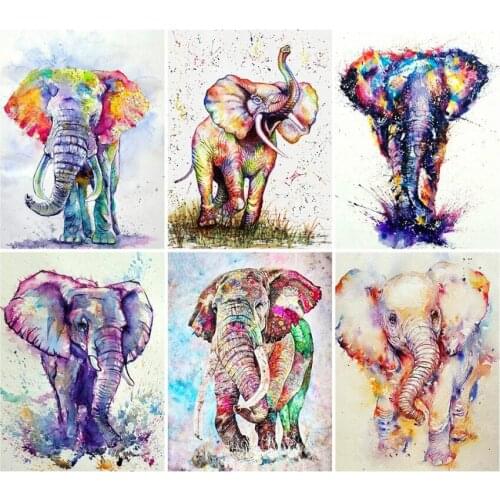 Full Elephant Diamond Paint Animals Diamand Embroidery Painting Craftwork Rhinestone Picture Wall Sticker New Hobby Diamond Dotz