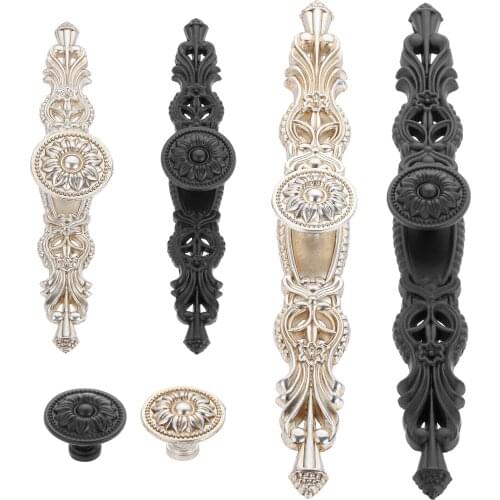 Antique Zinc Alloy single hole Furniture Handle Vintage Cabinet Knobs and Handles Wardrobe Cupboard Drawer Kitchen Pull Knob