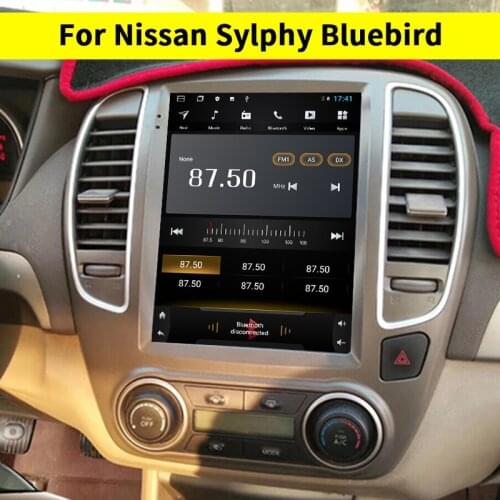128GB Rom Android 10 Tesla Vertical Screen Car Multimedia Player For Nissan Sylphy Bluebird Radio GPS NAVIGATION