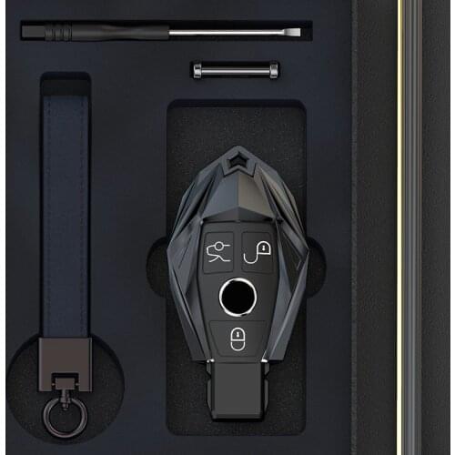 High-quality Car Key Case Cover Protective Shell Holder For Mercedes benz A B R G Class GLK GLA w204 W251 W463 W176