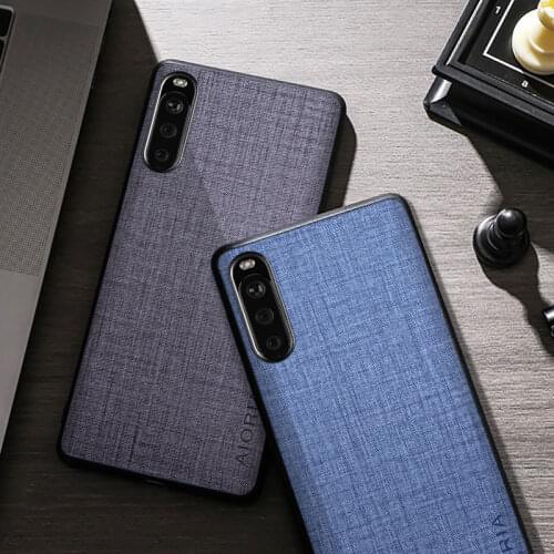 Fabric Silicone Case For Sony Xperia 10 iii Soft TPU Bumper Back Cover For Xperia 10 III Funda
