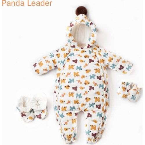 Baby Clothes -30 Russian Winter Baby Romper 90% White Duck Down Jackets Thicken Fleece Coat Newborn Clothes Boy Girl Romper