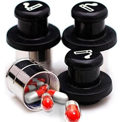 Cigarette Lighter Design Hidden Car Insert Pill Cases Splitters Box Container Safe Storage Pillcase