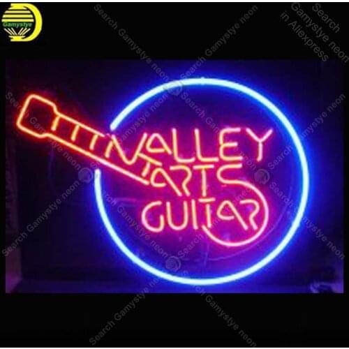 Valley Art Guitar NEON LIGHT SIGN Neon Sign neon lamp REAL GLASS Tube BEER PUB Store Display Handcraft Iconic Sign personalized