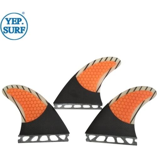 Surfboard Future G5 Surfboard Fin Fiberglass Honeycomb G5 Fins Carbon Fiber Orange Fins