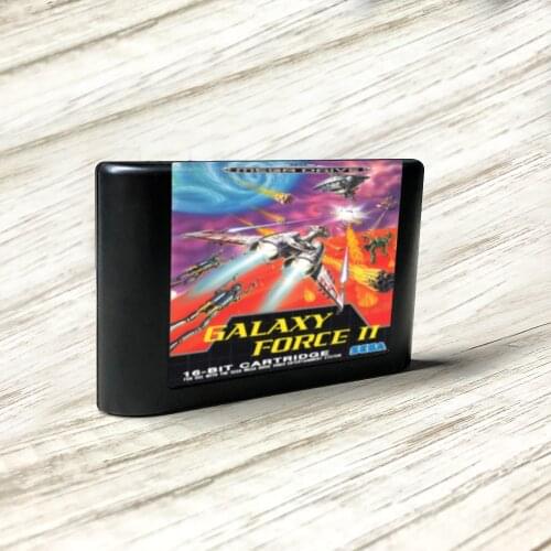 Galaxy Force II - EUR Label Flashkit MD Electroless Gold PCB Card forSega Genesis Megadrive Video Game Console