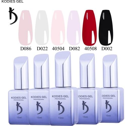 KODIES GEL 6 PCS/Lot Gel Nail Polish Set 15ML Semi Permant Full Pastel Color UV Gels Varnish for Starter Home Nail Art Manicure
