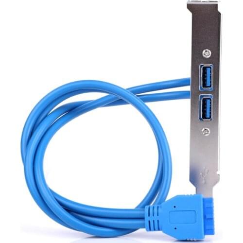 USB3.0 rear chassis baffle cable 20pin to Double USB3.0 Baffle Cable USB 3.0 Rear Chassis Baffle Cable Computer Cables Connector