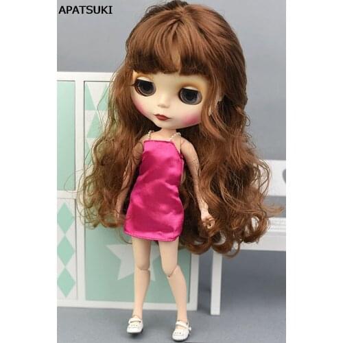 Pink Color Doll Dress for Blythe Dolls Top Clothes For Blyth Doll Clothes 1/6 Doll Accessories Children Gift Kids Toy