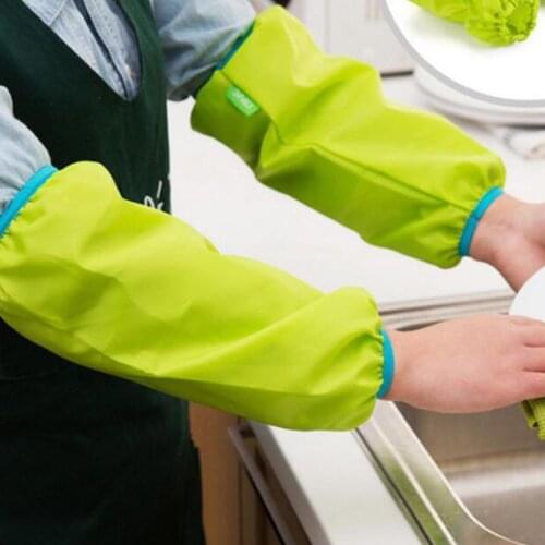 Dishewashing Sleeve Gloves Water-proof Rubber Washing Gloves Long Sleeve Cover Clean Tool Kitchen Bathroom Cleaning Supplies