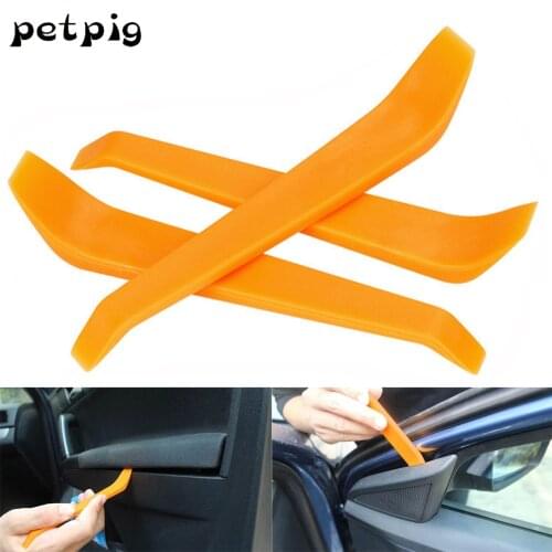 Petpig 3pcs Auto Car Radio Door Clip Audio Removal Installer Pry Tools Disassembly Plastic Pry Hand Tool Set