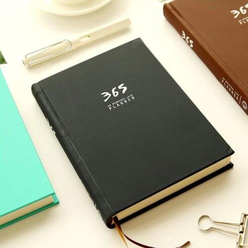 "365 Planner" Agenda Scheduler Planning Papers Diary Hard Cover Yearly Monthly Dariy Journal Notebook Notepad