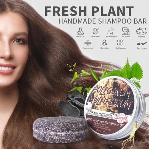 Shampoo Polygonum Multiflorum Ginseng Plant Turmeric Handmade All Natural Shampoo Soap Damaged Hair Hair Growth Hair Care Soap