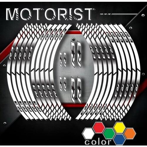 Motorcycle Stickers inner wheel reflective decoration rim stripes decals For YAMAHA r3 a kit of 10 stripes sticker