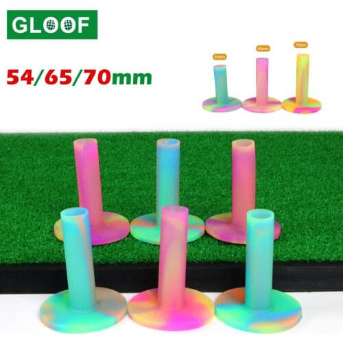 1pcs Rubber Golf Tees Training Practice Home Driving Ranges Mats Practice54mm 65mm 70mm Golf Accessories Ox Tendon Tee