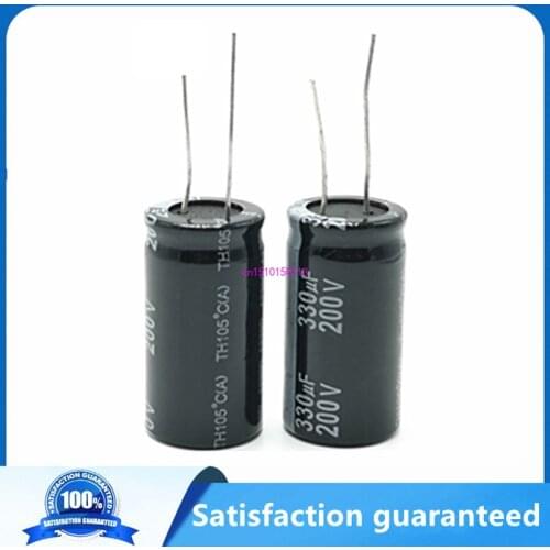 5pcs/lot 330UF 200v 330UF aluminum electrolytic capacitor size 18*35 T29 200V330UF 20