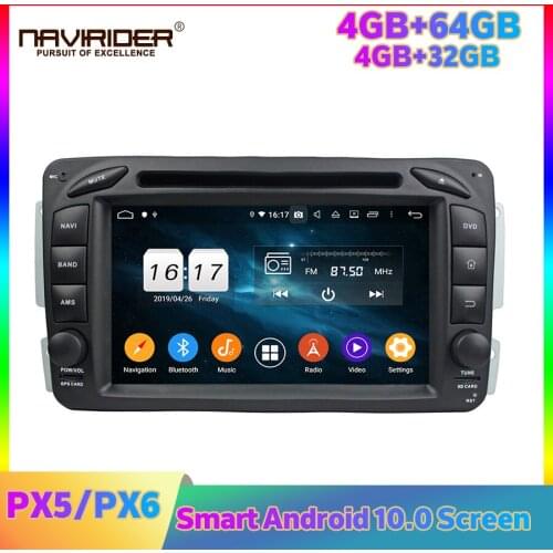 PX5 PX6 Car Radio Stereo Android Player For Benz C-class W203 2000 2004 ML W163 CLK W209 2002 2005Carplay GPS Navi Media