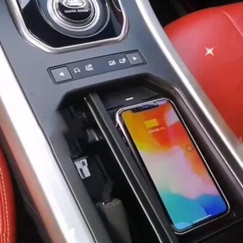 15W car wireless charger phone charger fast charging case charging holder for Range Rover Evoque 2015 2016 2017 2018