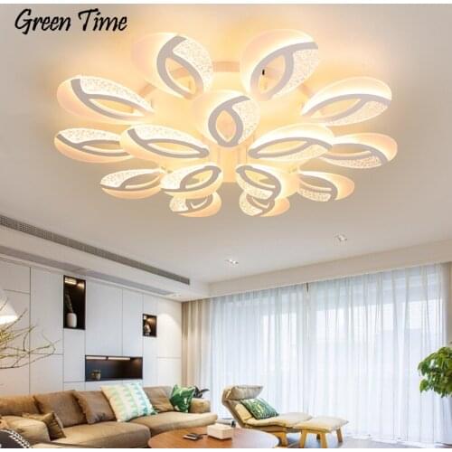 White Modern Led Chandelier Lighting For Living room Bedroom Dining room Kitchen Lamp Indoor Ceiling Chandelier Lustre Luminaire
