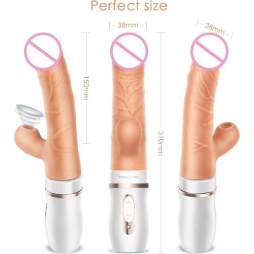 Heating Thrusting Big Dildo Vibrators for Women Magic Wand Body Massager Sex Toy For Woman Clitoris Stimulate Female Sex Product